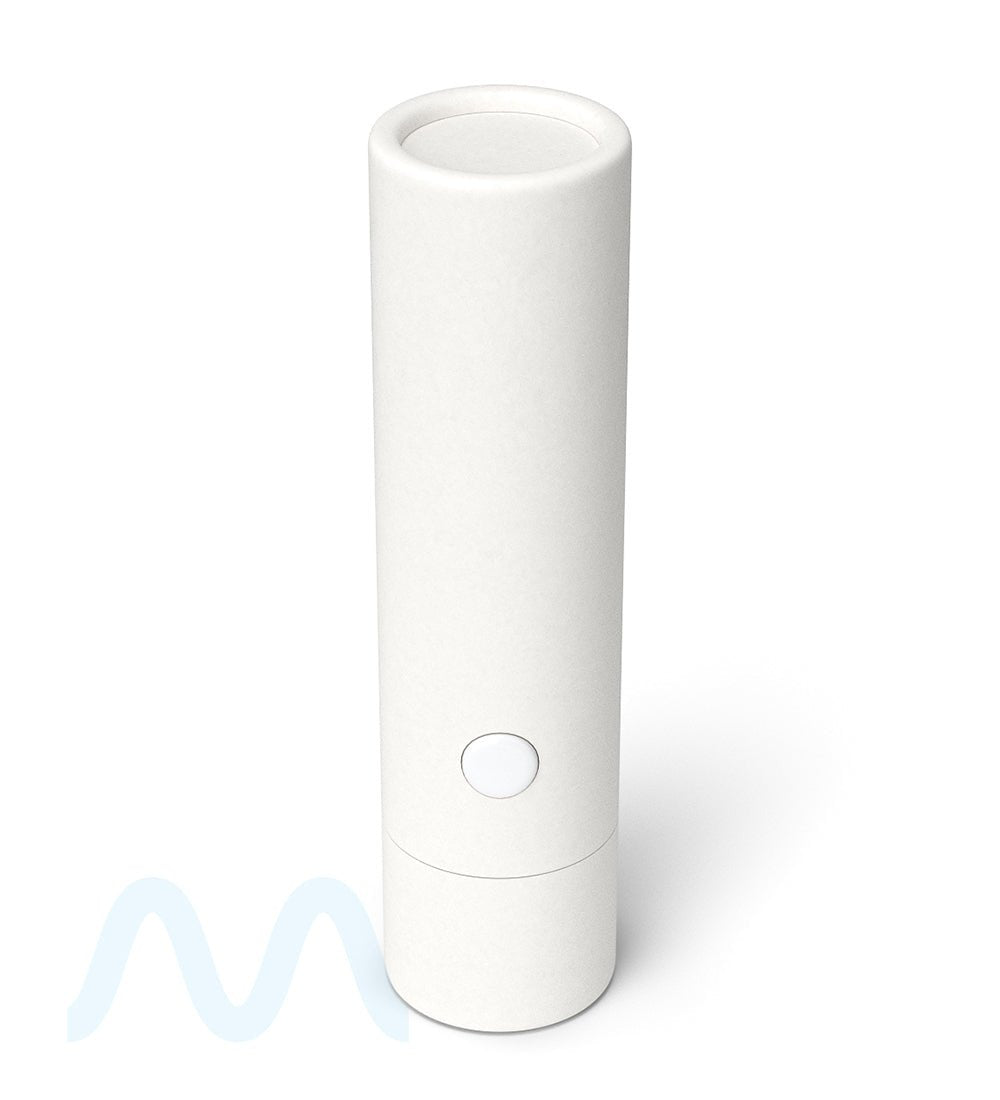 Child Resistant & Sustainable | 100% Recyclable Cardboard Vape Cartridge Tube w/ Press Button | 95mm - White - 100 Count - 4