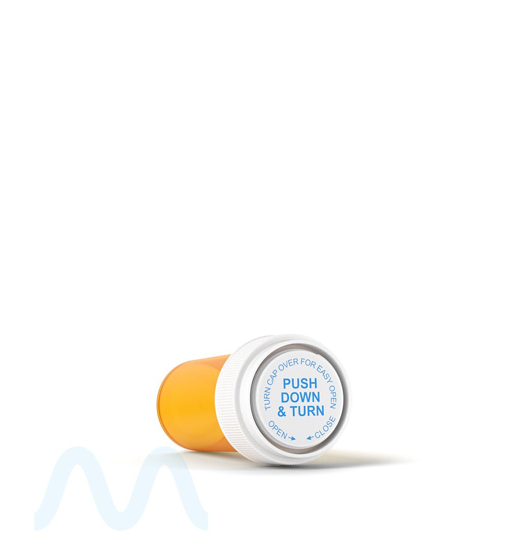 Child Resistant | Amber Reversible Cap Vials | 13dr - 2g - 275 Count - 7