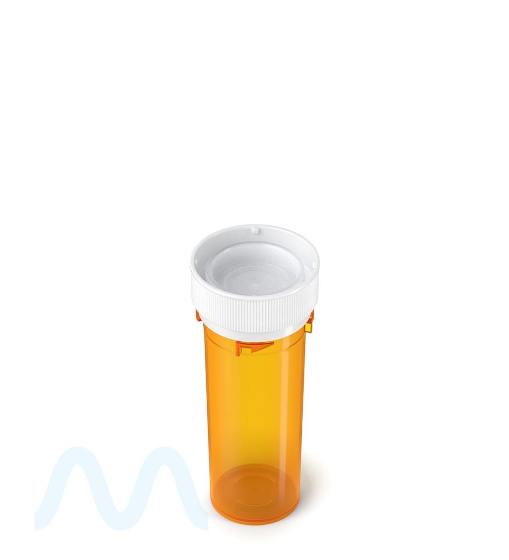 Child Resistant | Amber Reversible Cap Vials | 16dr - 3g - 230 Count - 3