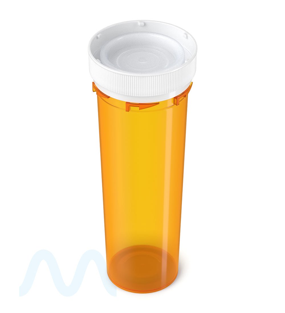 Child Resistant | Amber Reversible Cap Vials | 60dr - 14g - 100 Count - 3