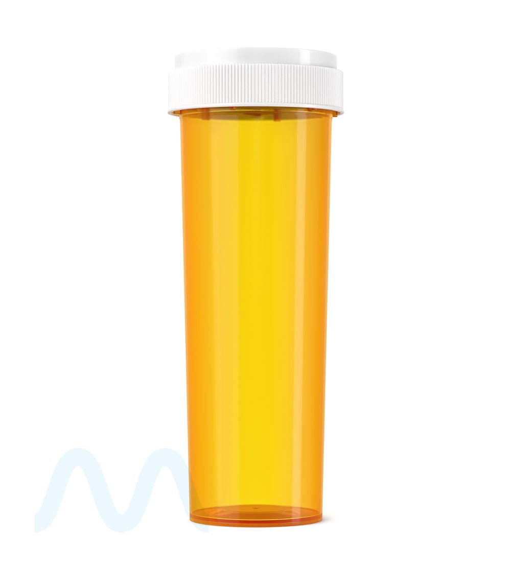 Child Resistant | Amber Reversible Cap Vials | 60dr - 14g - 100 Count - 5