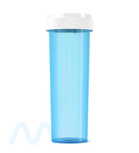 Child Resistant | Blue Reversible Cap Vials | 60dr - 14g - 100 Count - 5