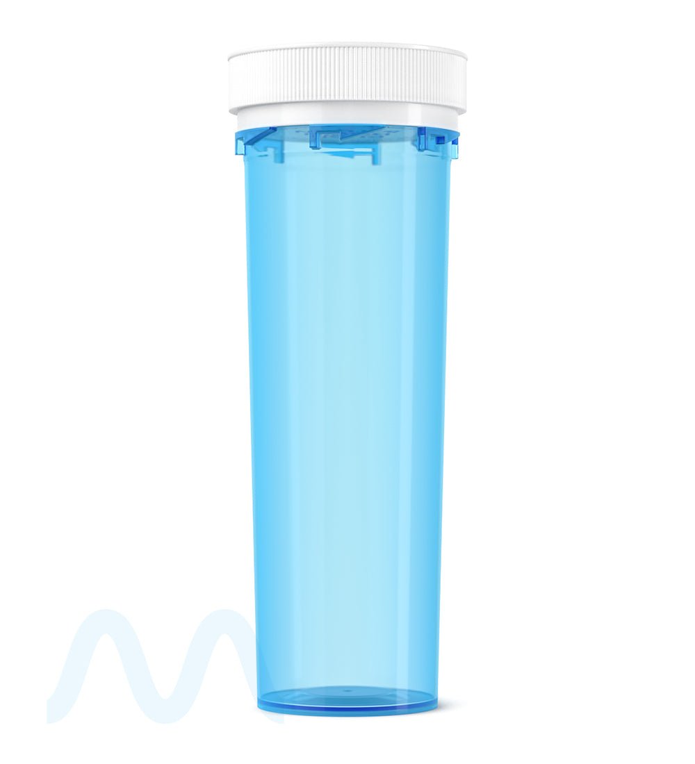 Child Resistant | Blue Reversible Cap Vials | 60dr - 14g - 100 Count - 6