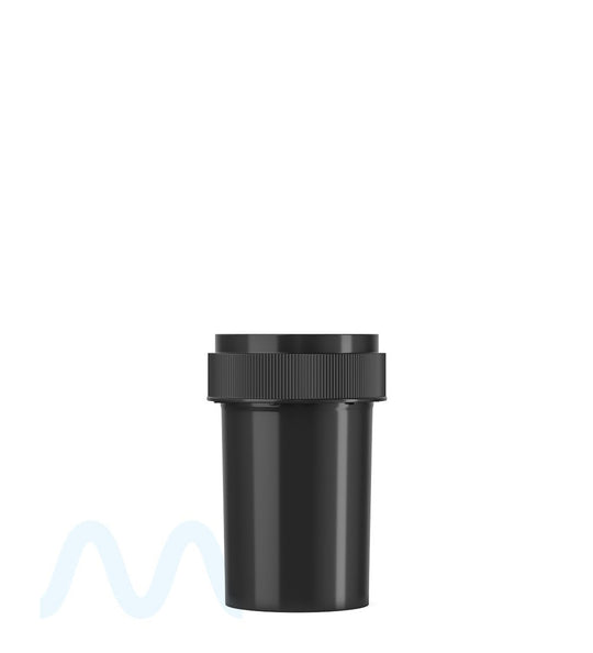 Child Resistant | Black Reversible Cap Vials | 20dr - 3.5g - 240 Count - 1