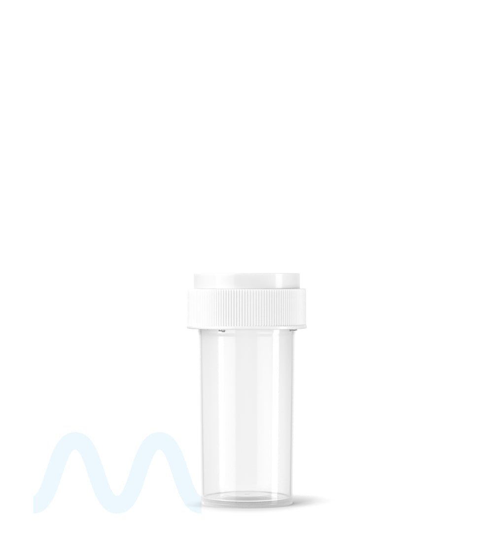 Child Resistant | Clear Reversible Cap Vials | 13dr - 2g - 275 Count - 5