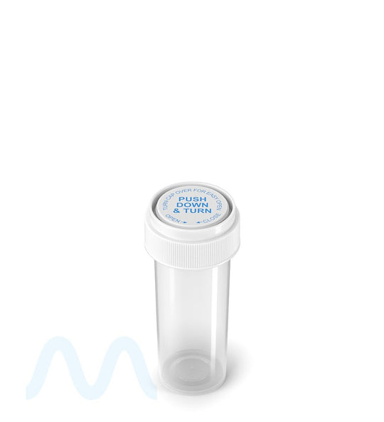 Child Resistant | Clear Reversible Cap Vials | 16dr - 3g - 230 Count - 2