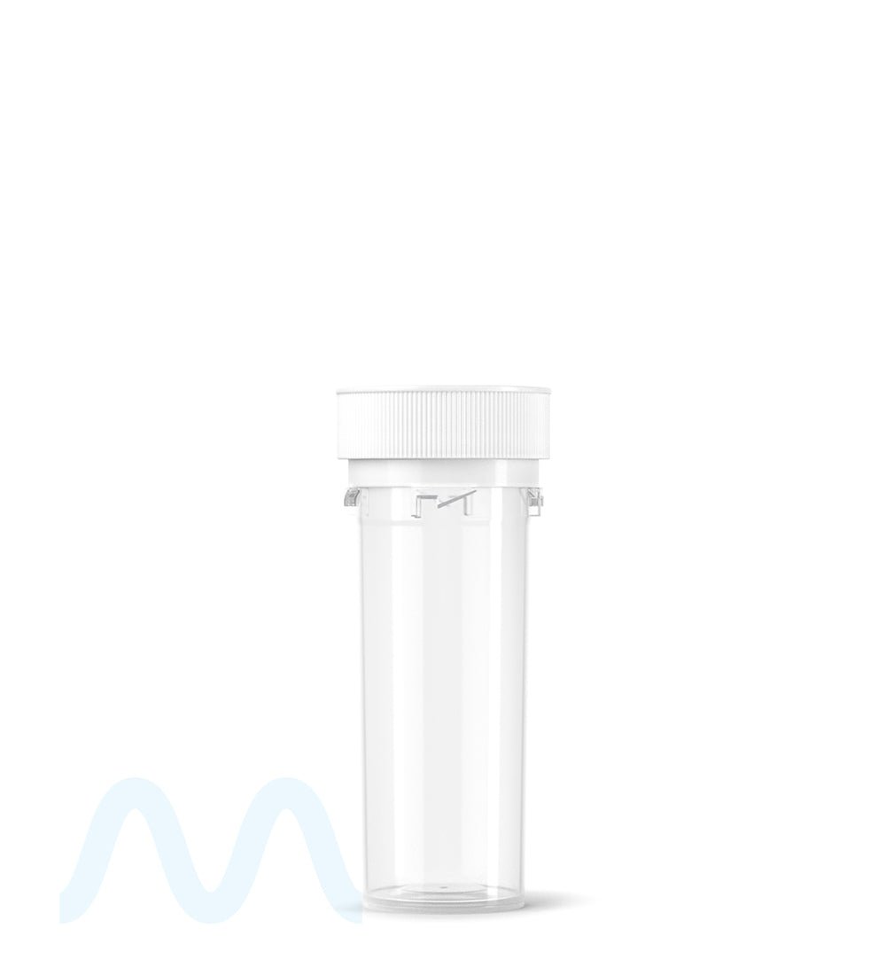 Child Resistant | Clear Reversible Cap Vials | 16dr - 3g - 230 Count - 6