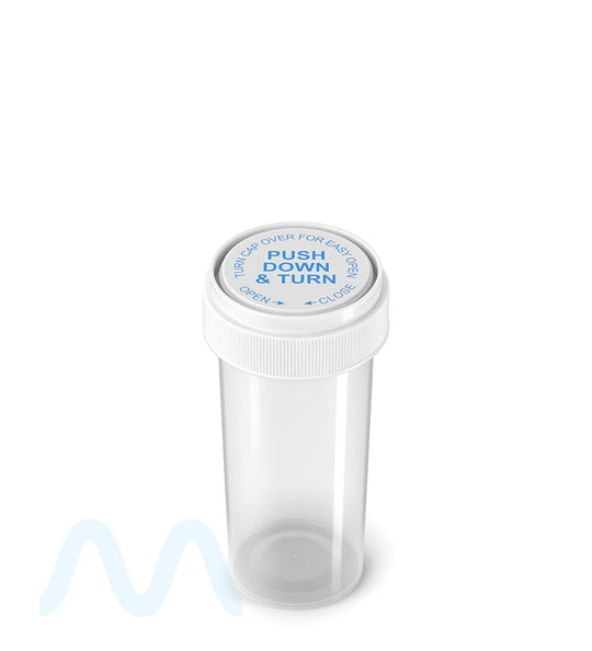 Child Resistant | Clear Reversible Cap Vials | 30dr - 7g - 190 Count - 2