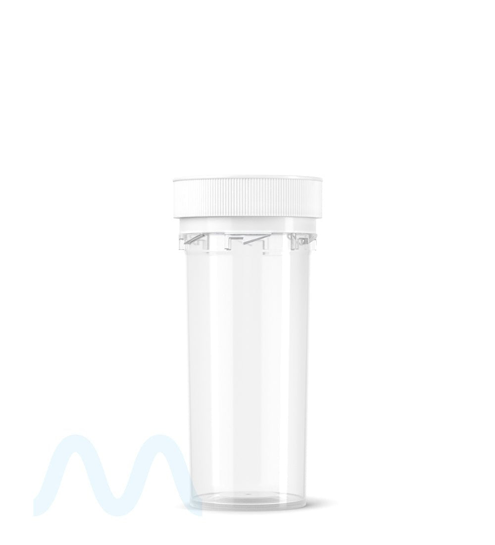 Child Resistant | Clear Reversible Cap Vials | 30dr - 7g - 190 Count - 6