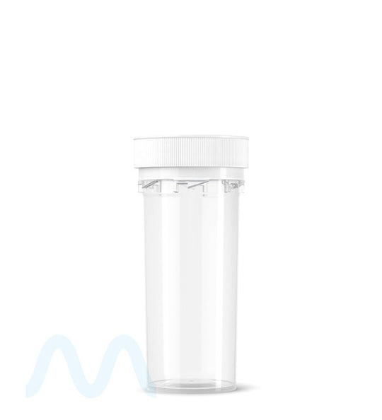 Child Resistant | Clear Reversible Cap Vials | 30dr - 7g - 190 Count - 6