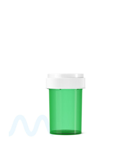 Child Resistant | Green Reversible Cap Vials | 20dr - 3.5g - 240 Count - 1