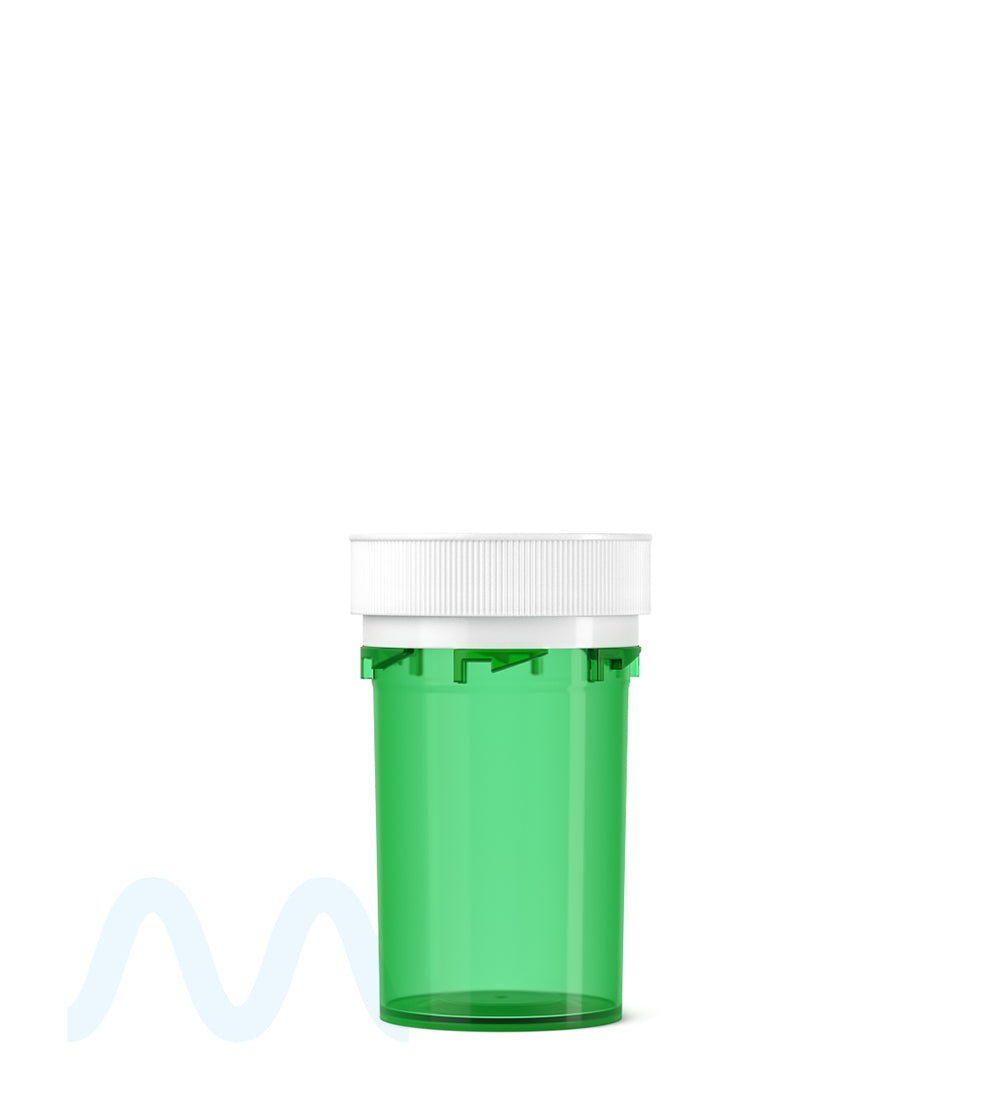 Child Resistant | Green Reversible Cap Vials | 20dr - 3.5g - 240 Count - 2