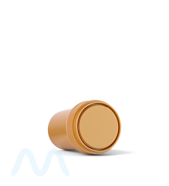 Child Resistant | Opaque Gold Blank Cap Reversible Vials | 20dr - 3.5g - 240 Count