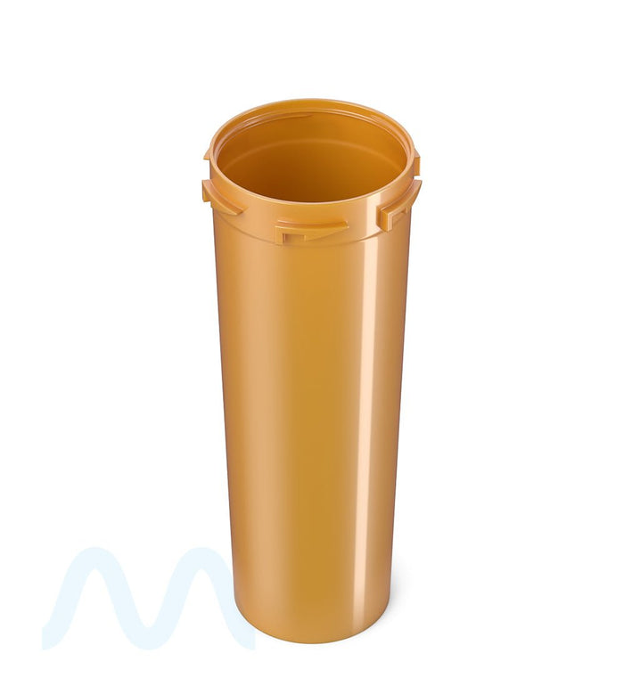 Child Resistant | Opaque Gold Blank Cap Reversible Vials | 60dr - 14g - 100 Count Image