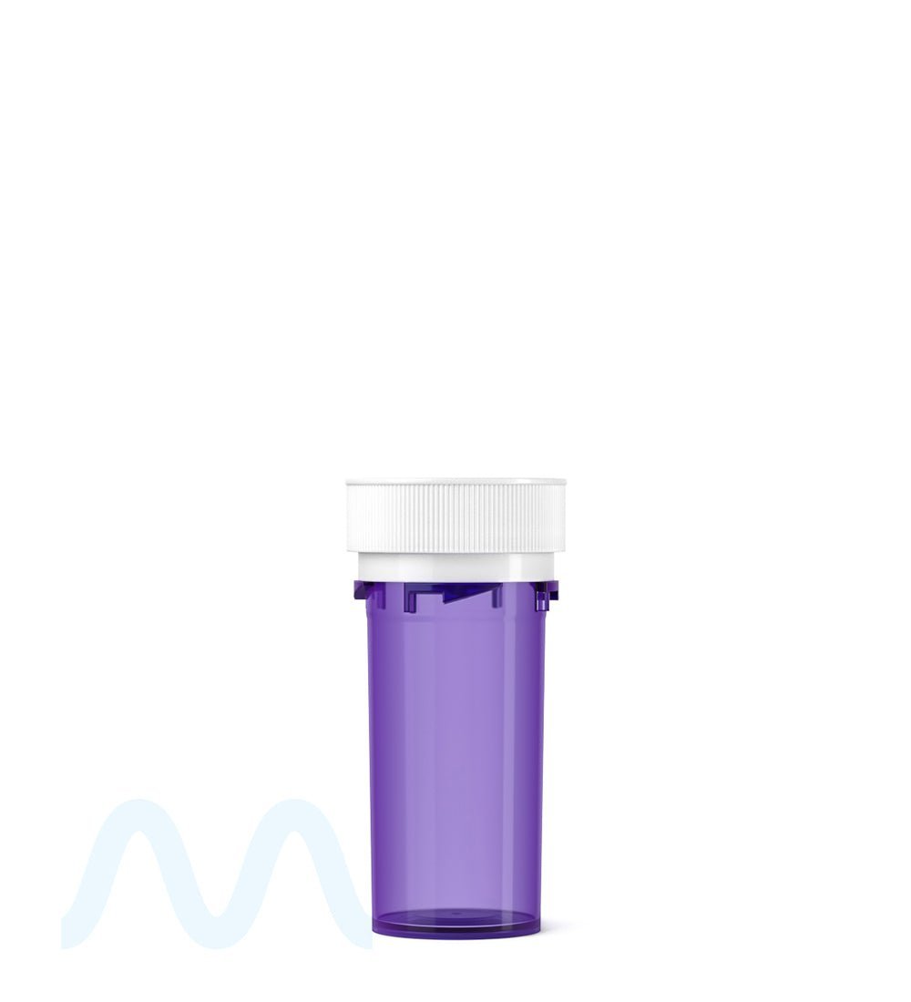 Child Resistant | Purple Reversible Cap PCR Vials | 13dr - 2g - 275 Count - 2