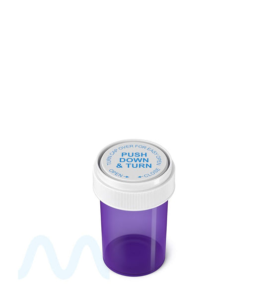 Child Resistant | Purple Reversible Cap Vials | 20dr - 3.5g - 240 Count - 4