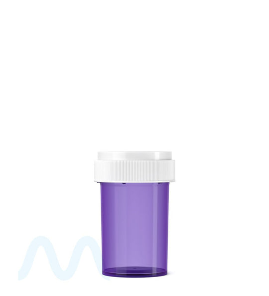 Child Resistant | Purple Reversible Cap Vials | 20dr - 3.5g - 240 Count - 1