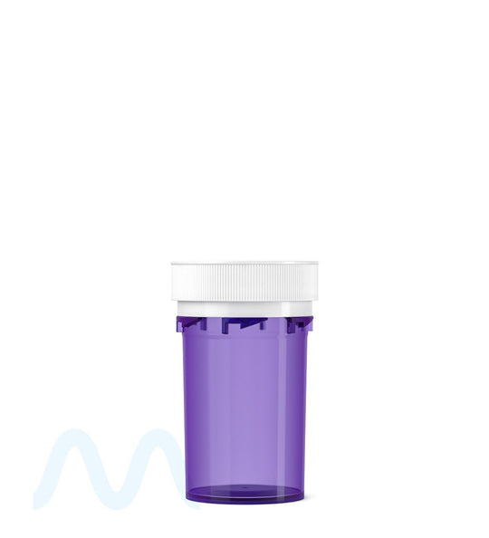 Child Resistant | Purple Reversible Cap Vials | 20dr - 3.5g - 240 Count - 2