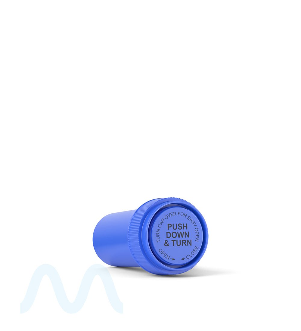 Child Resistant | Opaque Blue Reversible Cap Vials | 13dr - 2g - 275 Count - 7