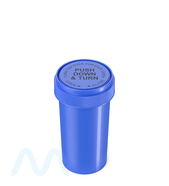 Child Resistant | Opaque Blue Reversible Cap Vials | 40dr - 10g - 150 Count - 2