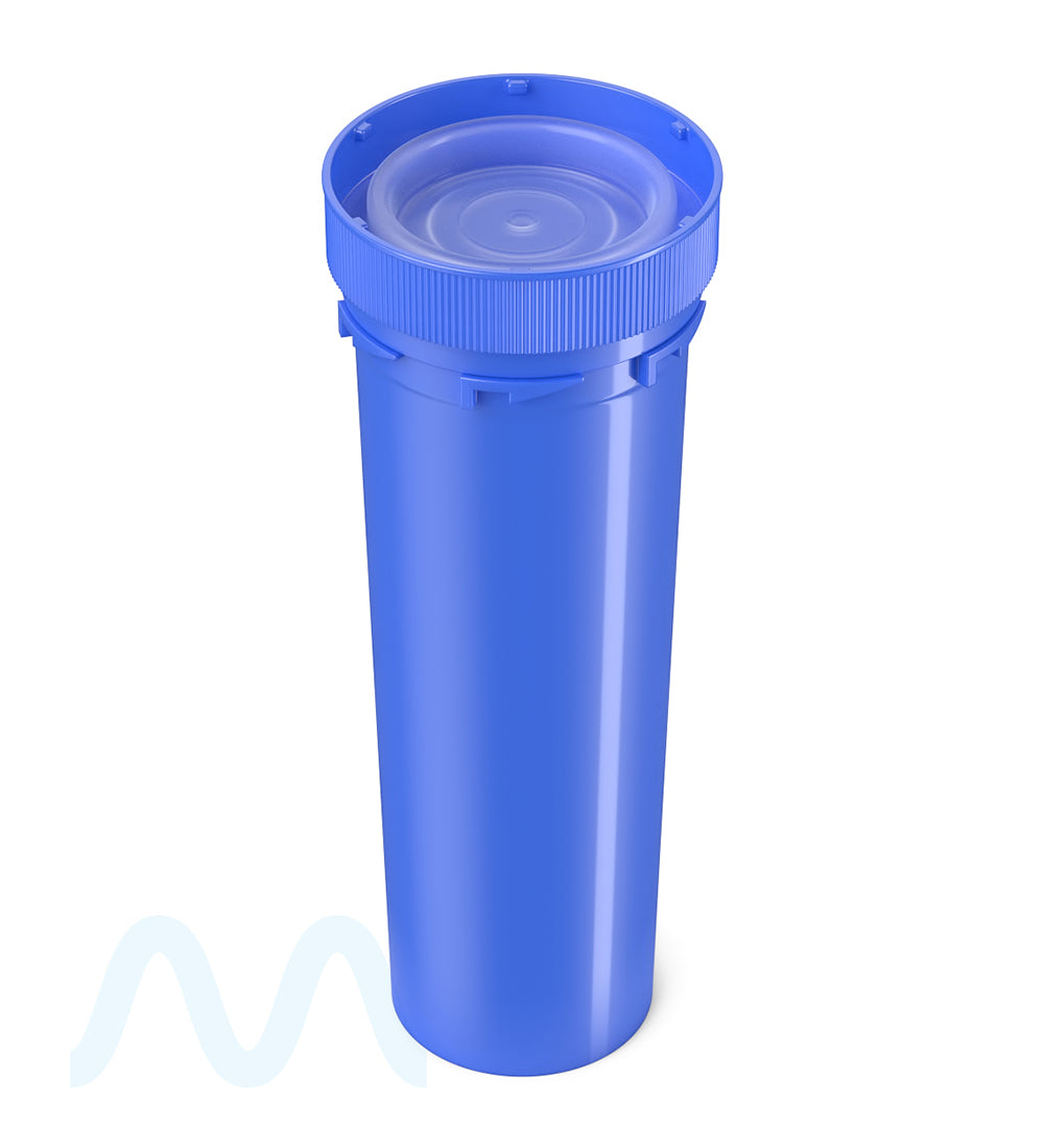 Child Resistant | Opaque Blue Reversible Cap Vials | 60dr - 14g - 100 Count