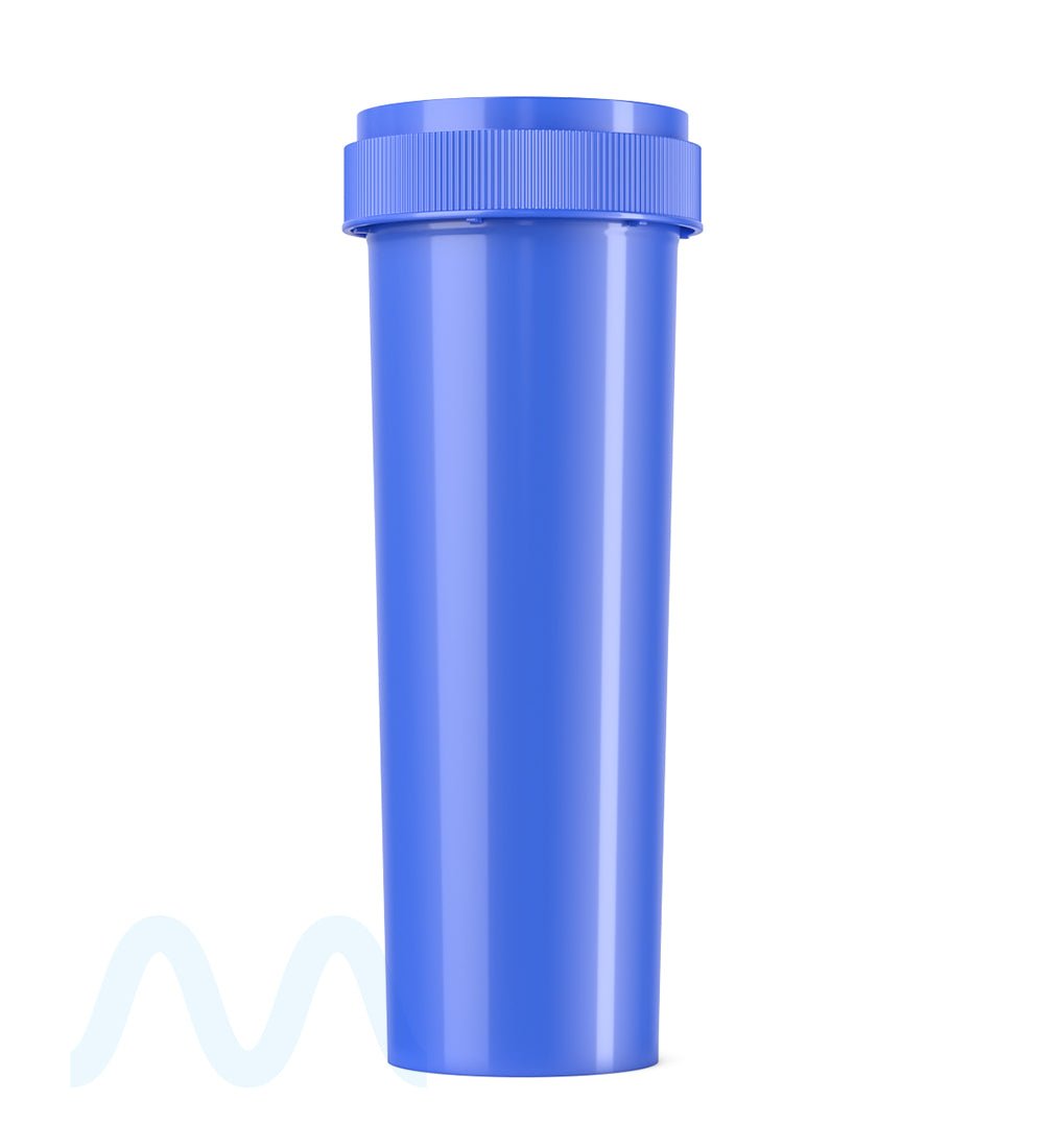 Child Resistant | Opaque Blue Reversible Cap Vials | 60dr - 14g - 100 Count - 5