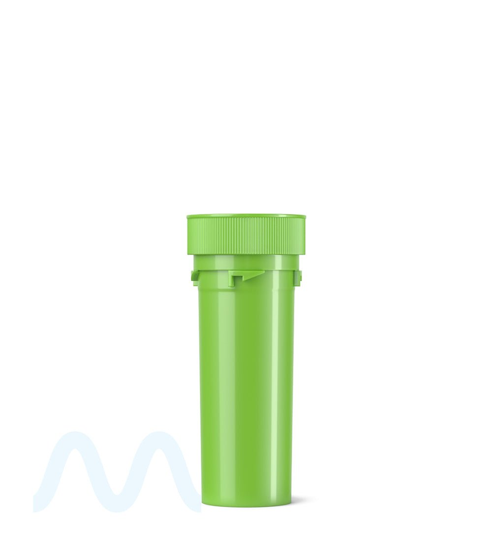 Child Resistant | Opaque Green Reversible Cap Vials | 16dr - 3g - 230 Count - 6