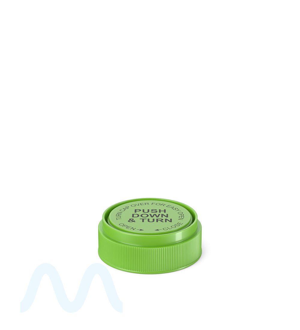 Child Resistant | Opaque Green Reversible Cap Vials | 20dr - 3.5g - 240 Count - 10