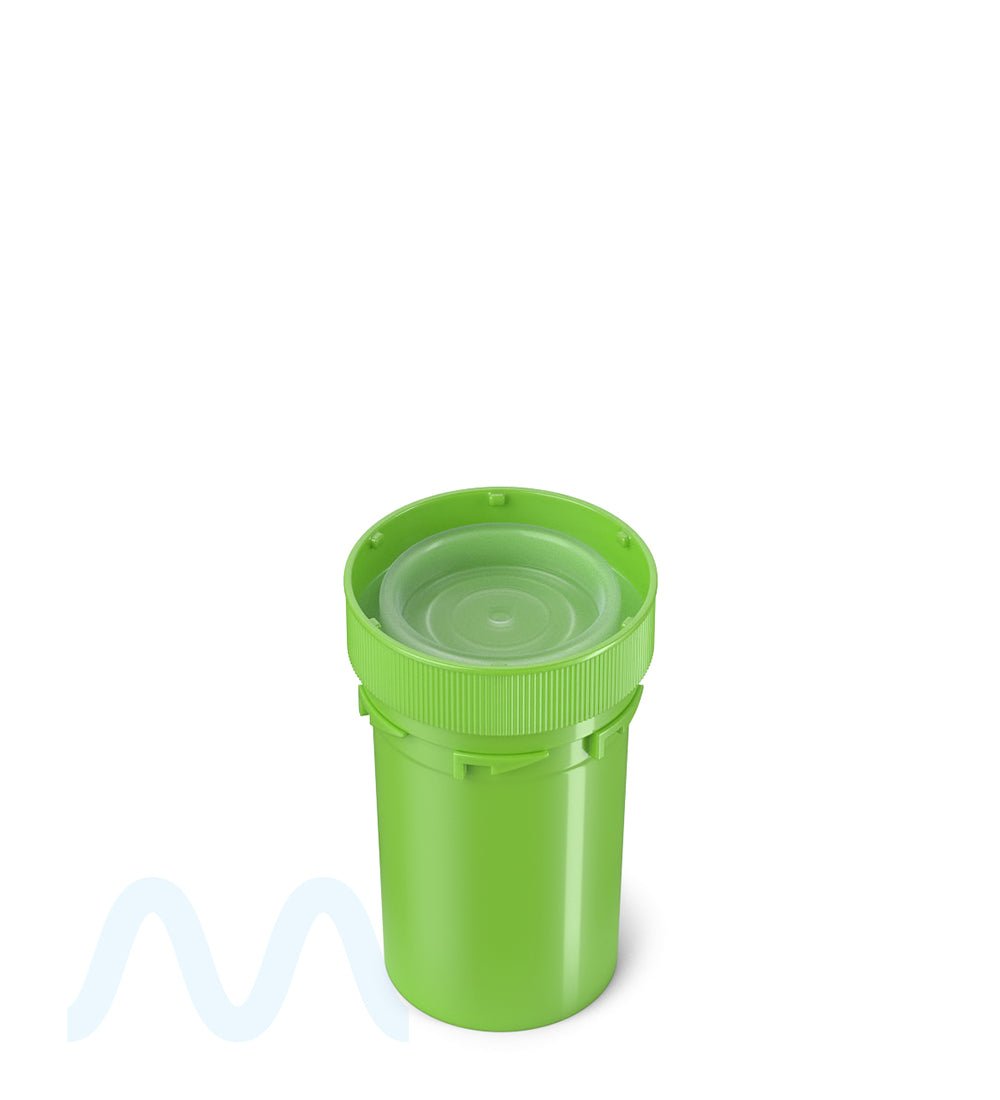 Child Resistant | Opaque Green Reversible Cap Vials | 20dr - 3.5g - 240 Count - 3