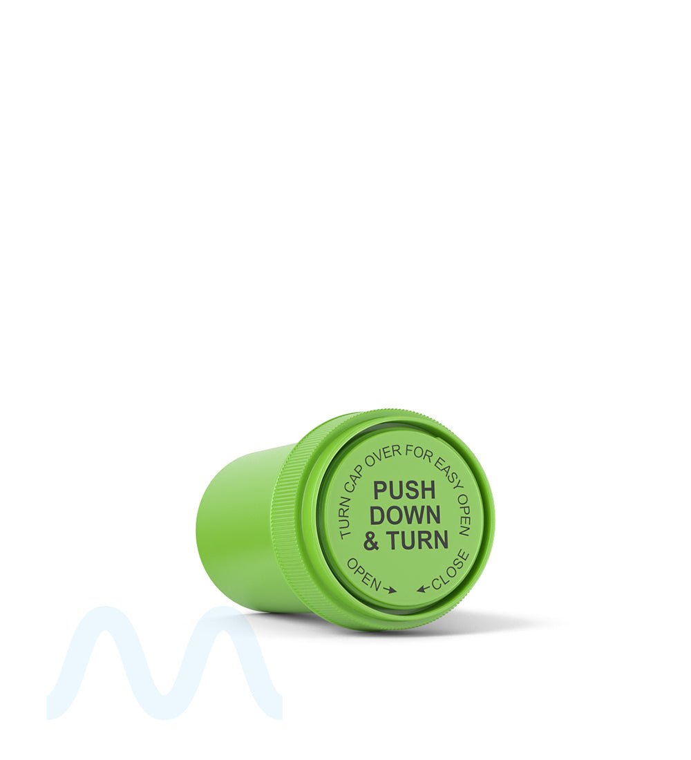 Child Resistant | Opaque Green Reversible Cap Vials | 20dr - 3.5g - 240 Count - 7