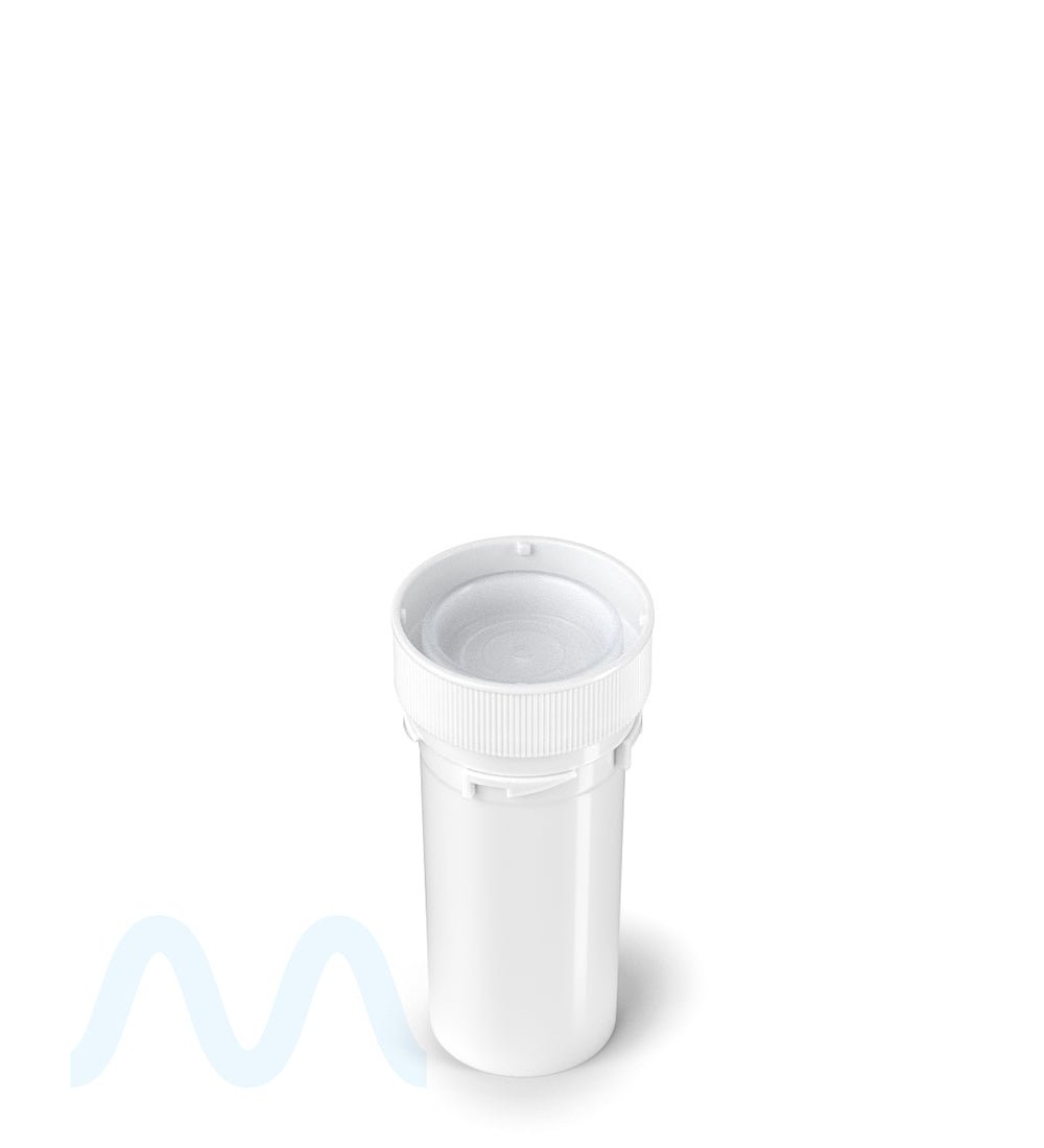 Child Resistant | Opaque White Reversible PCR Cap Vials | 13dr - 2g - 275 Count - 5