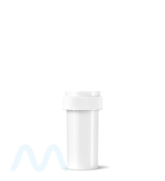 Child Resistant | Opaque White Reversible Cap Vials | 13dr - 2g - 275 Count - 5