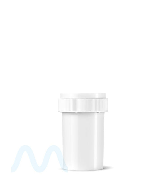 Child Resistant | Opaque White Reversible Cap Vials | 20dr - 3.5g - 240 Count - 5