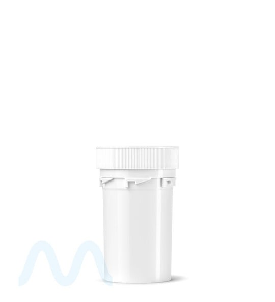 Child Resistant | Opaque White Reversible Cap Vials | 20dr - 3.5g - 240 Count - 6