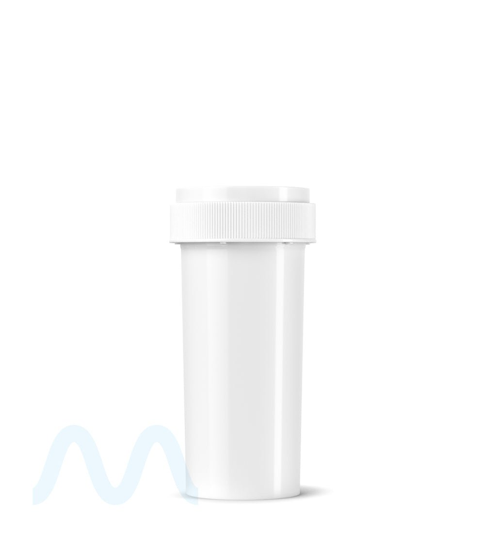 Child Resistant | Opaque White Reversible Cap Vials | 30dr - 7g - 190 Count - 5