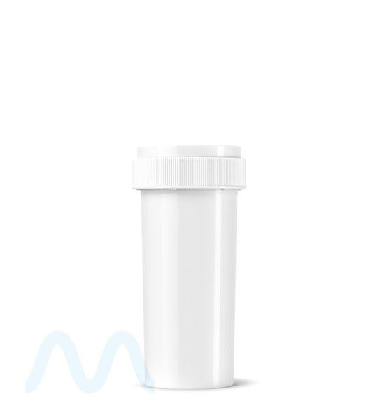 Child Resistant | Opaque White Reversible Cap Vials | 30dr - 7g - 190 Count - 5