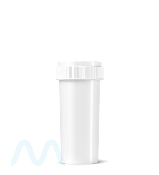 Child Resistant | Opaque White Reversible Cap Vials | 30dr - 7g - 190 Count