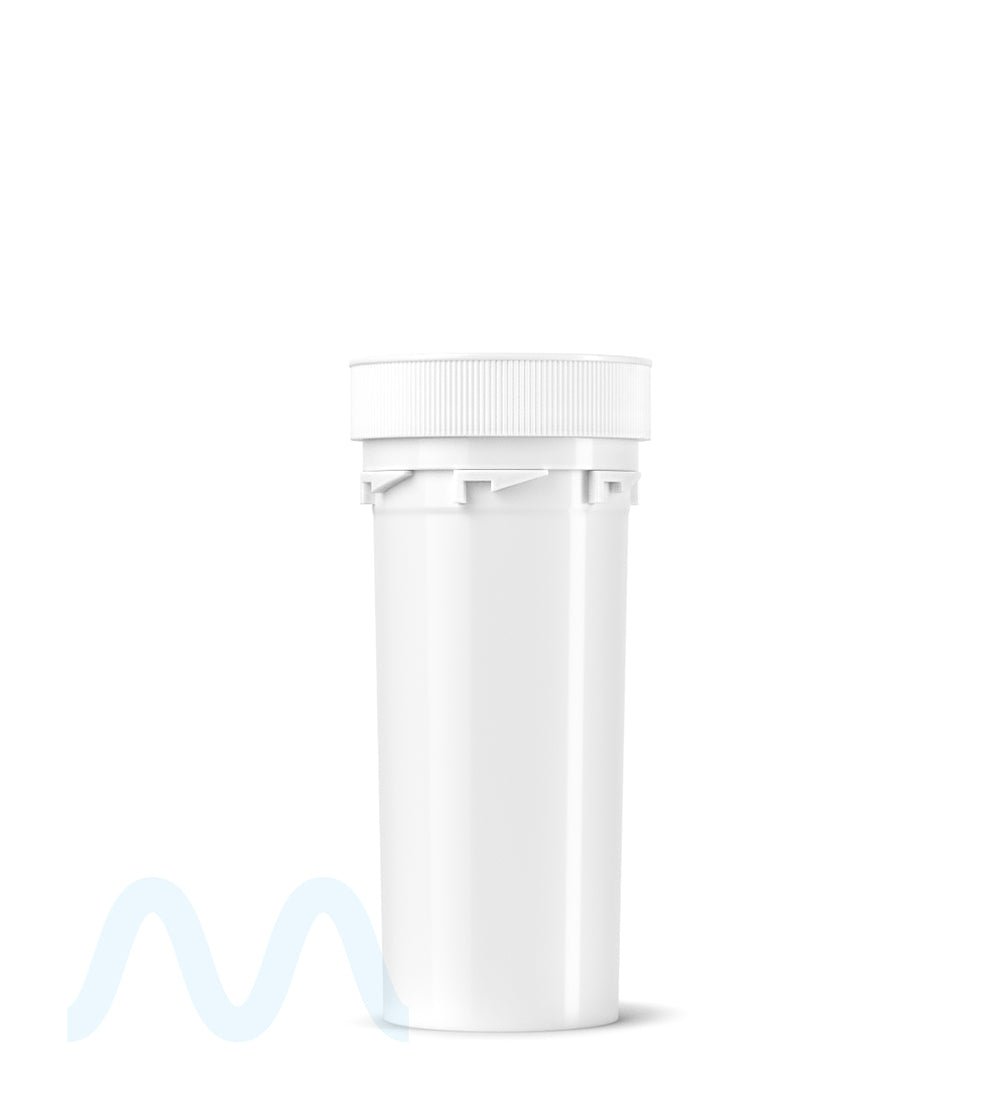 Child Resistant | Opaque White Reversible Cap Vials | 30dr - 7g - 190 Count - 6