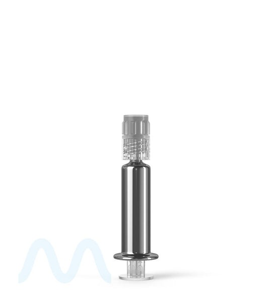 Luer Lock | Silver Glass Dab Applicator Syringes | 1mL - No Measurements - 100 Count - 3