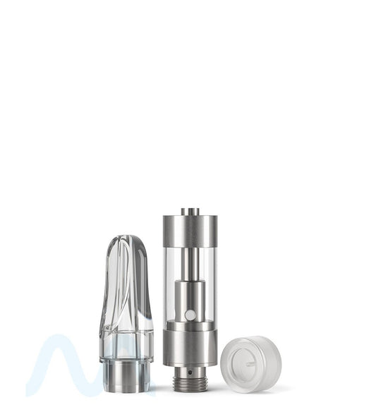 CCELL | M6T Plastic Vape Cartridge with Clear Plastic Mouthpiece | 0.5mL - Press On - 100 Count - 6