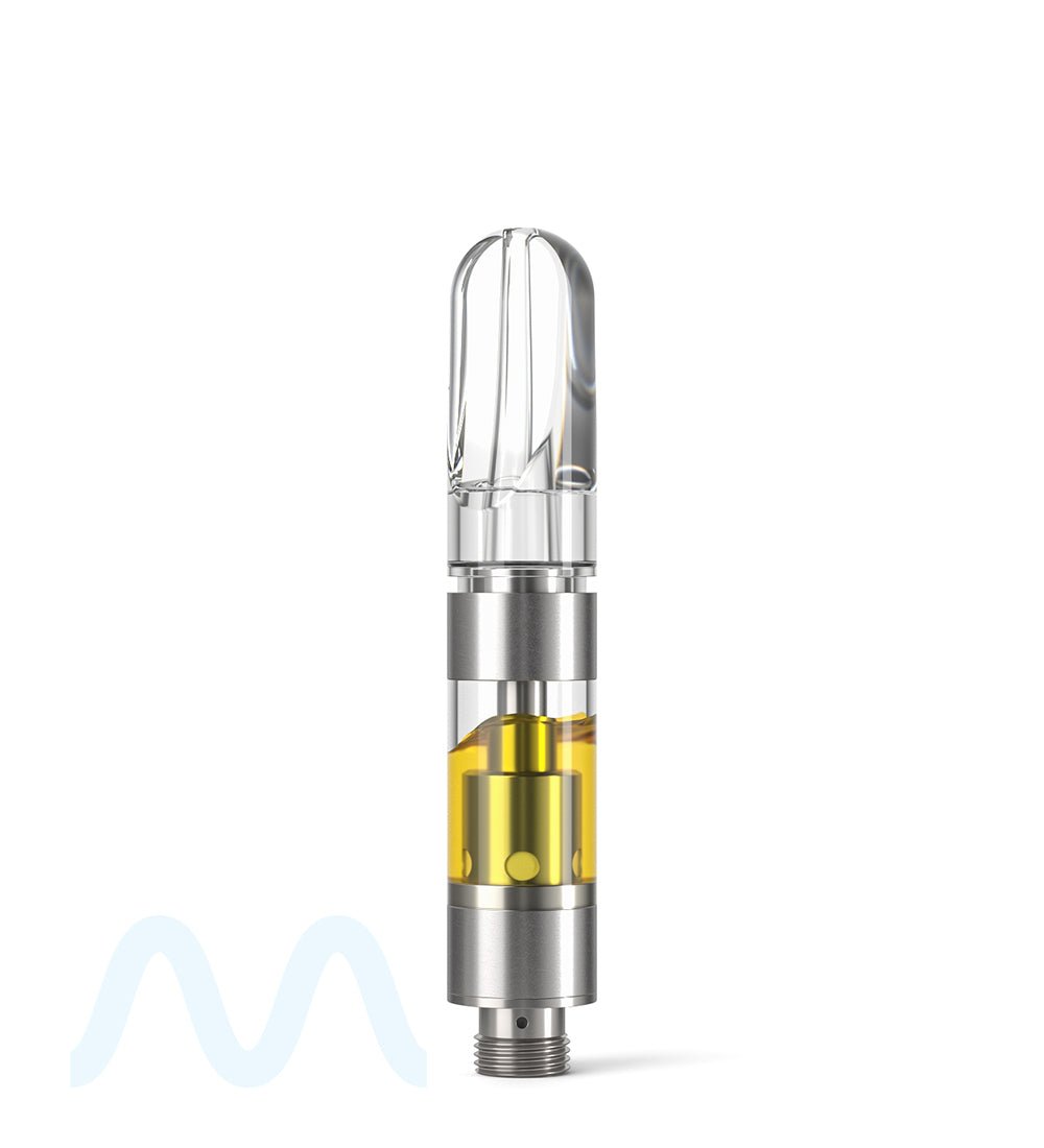 CCELL | M6T Plastic Vape Cartridge with Clear Plastic Mouthpiece | 0.5mL - Press On - 100 Count - 8