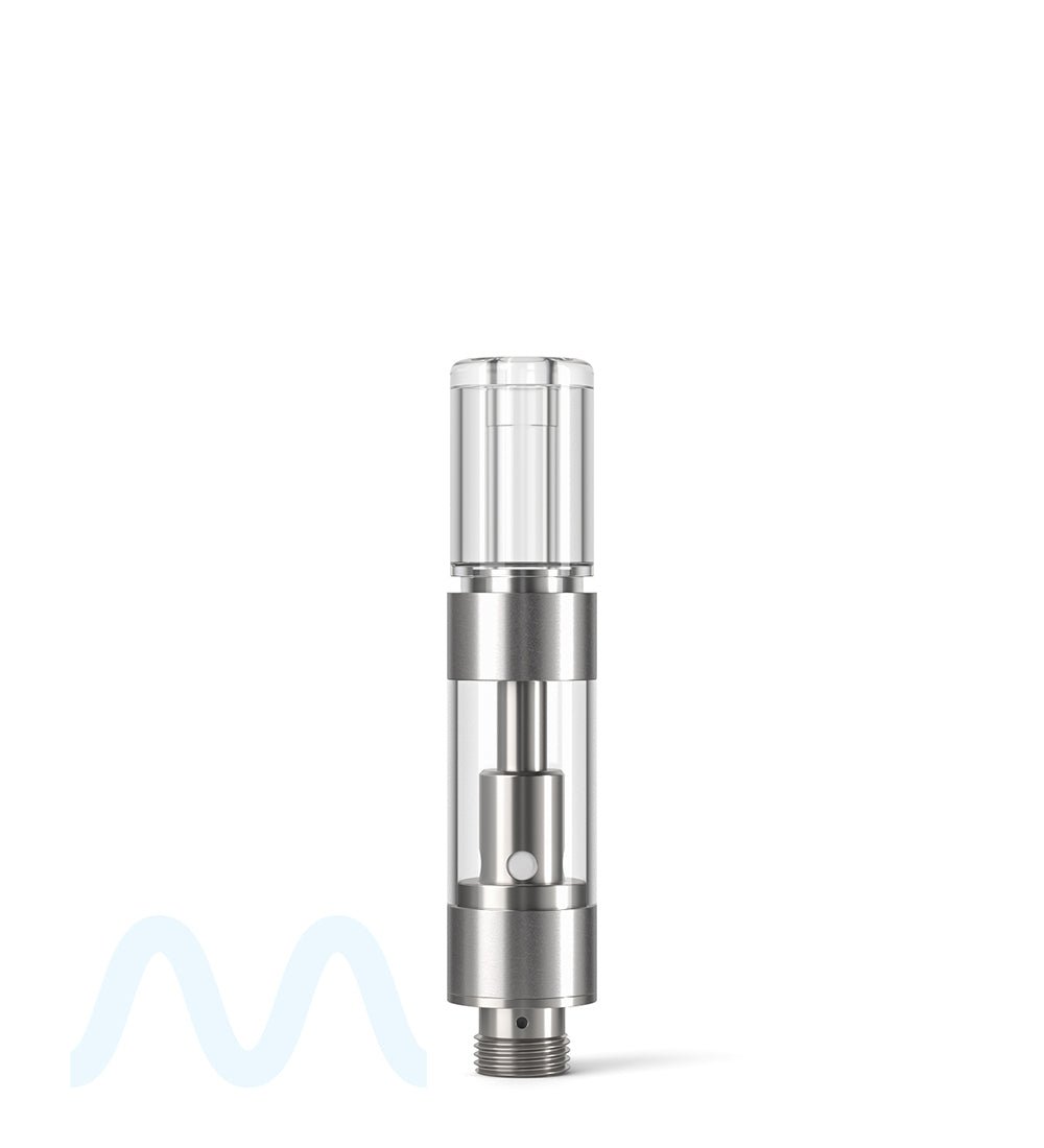 CCELL | M6T Plastic Vape Cartridge with Barrel Clear Plastic Mouthpiece | 0.5mL - Press On - 100 Count - 1