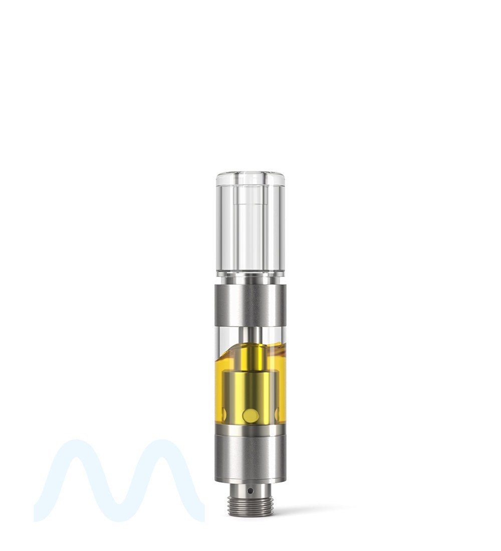 CCELL | M6T Plastic Vape Cartridge with Barrel Clear Plastic Mouthpiece | 0.5mL - Press On - 100 Count - 8