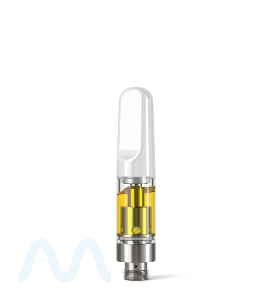 CCELL | TH2 Glass Vape Cartridge with White Ceramic Mouthpiece | 0.5mL - Screw On - 100 Count