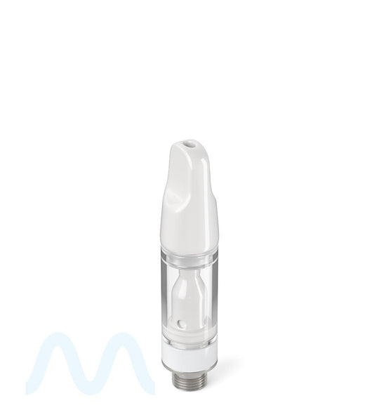 TPK | Ceramic Vape Cartridge with Flat White Ceramic Mouthpiece | 0.5mL - Press On - 100 Count - 2