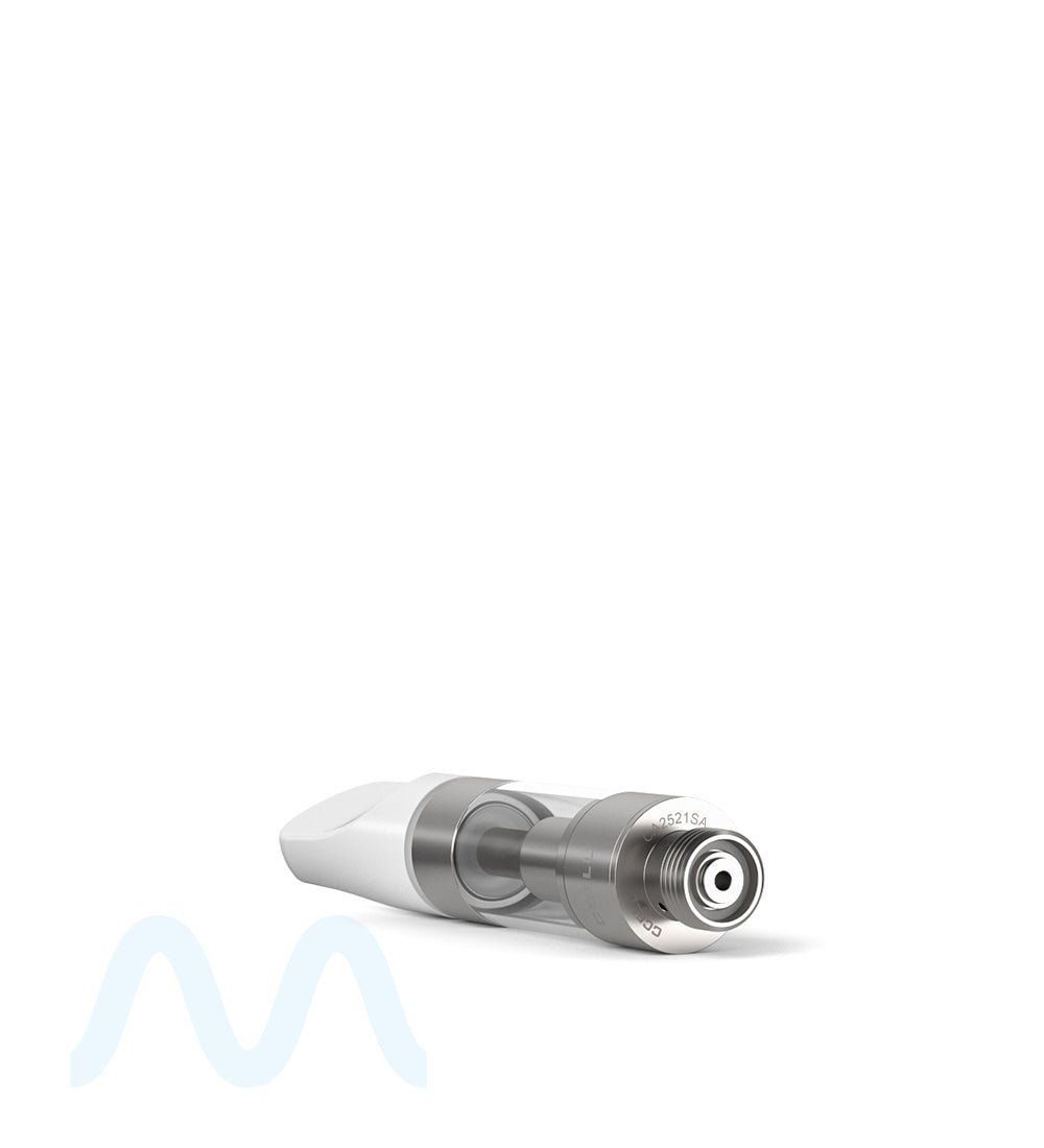 CCELL | Plastic Vape Cartridge with White Plastic Mouthpiece | 0.5mL - Press On - 100 Count - 3