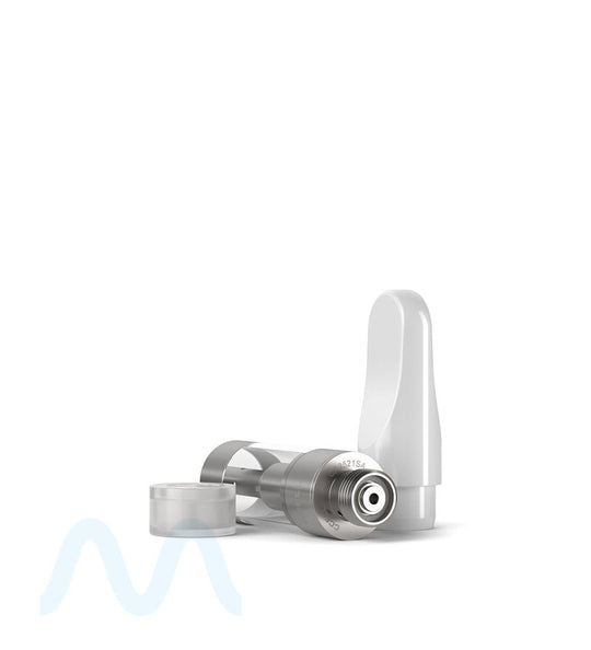 CCELL | Plastic Vape Cartridge with White Plastic Mouthpiece | 0.5mL - Press On - 100 Count - 7