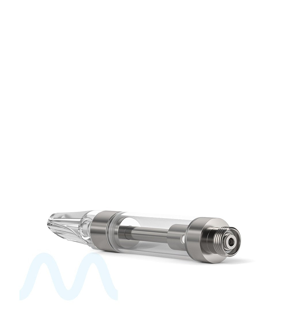 Ceramic Core Glass Vape Cartridge with Flat Clear Plastic Mouthpiece | 1mL - Press On - 1200 Count - 3