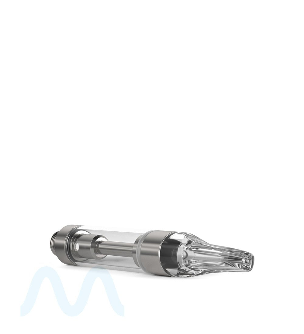 Ceramic Core Glass Vape Cartridge with Flat Clear Plastic Mouthpiece | 1mL - Press On - 1200 Count - 4