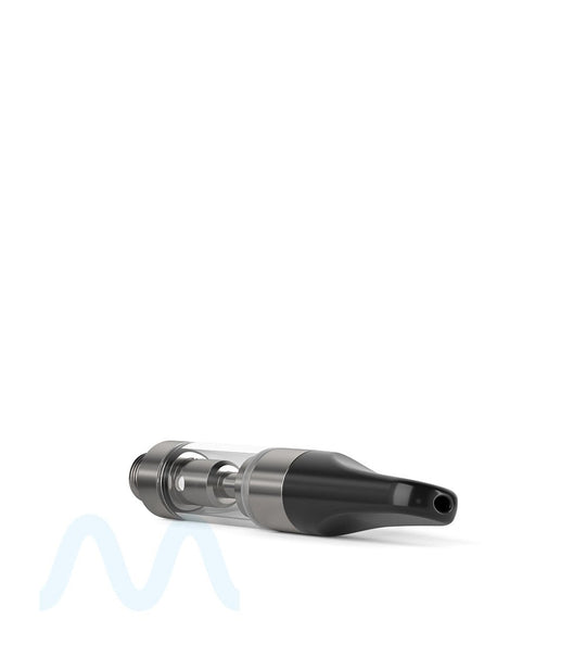 Ceramic Core Glass Vape Cartridge with Flat Black Plastic Mouthpiece | 0.5mL - Press On - 1200 Count - 4